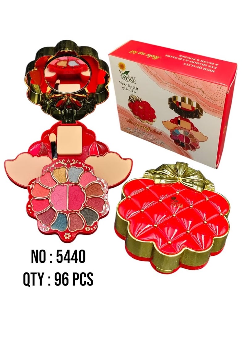 مجموعة مكياج حمراء متعددة الاستخدامات